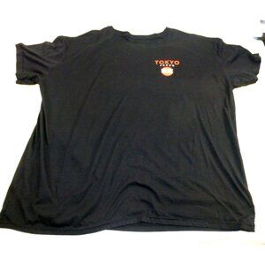 Tokyo Japan Front Back Graphic T-Shirt 2XL Black Retro Car Streetwear Tee